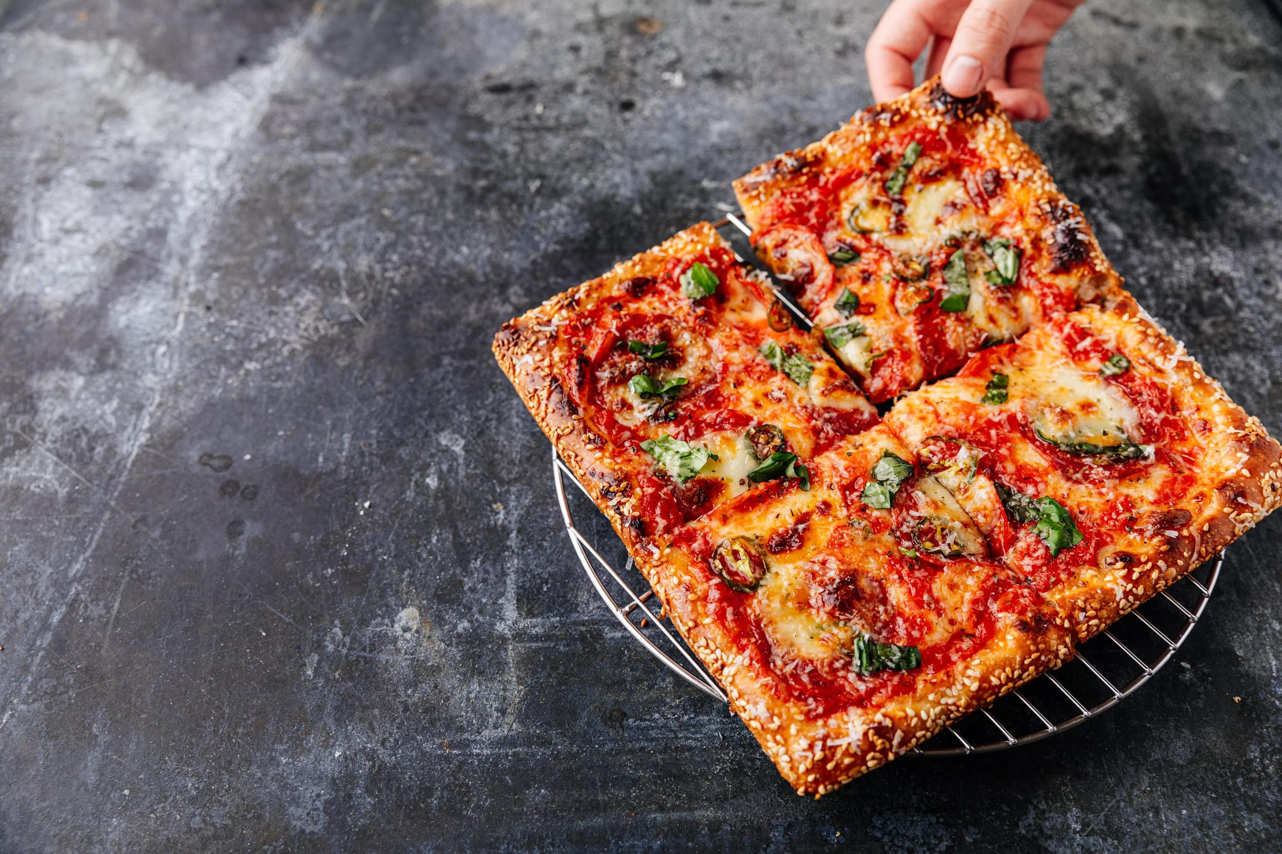 Sheet Pan Pizza Dough Recipe (for Easy Homemade Sicilian & Grandma Pizza)