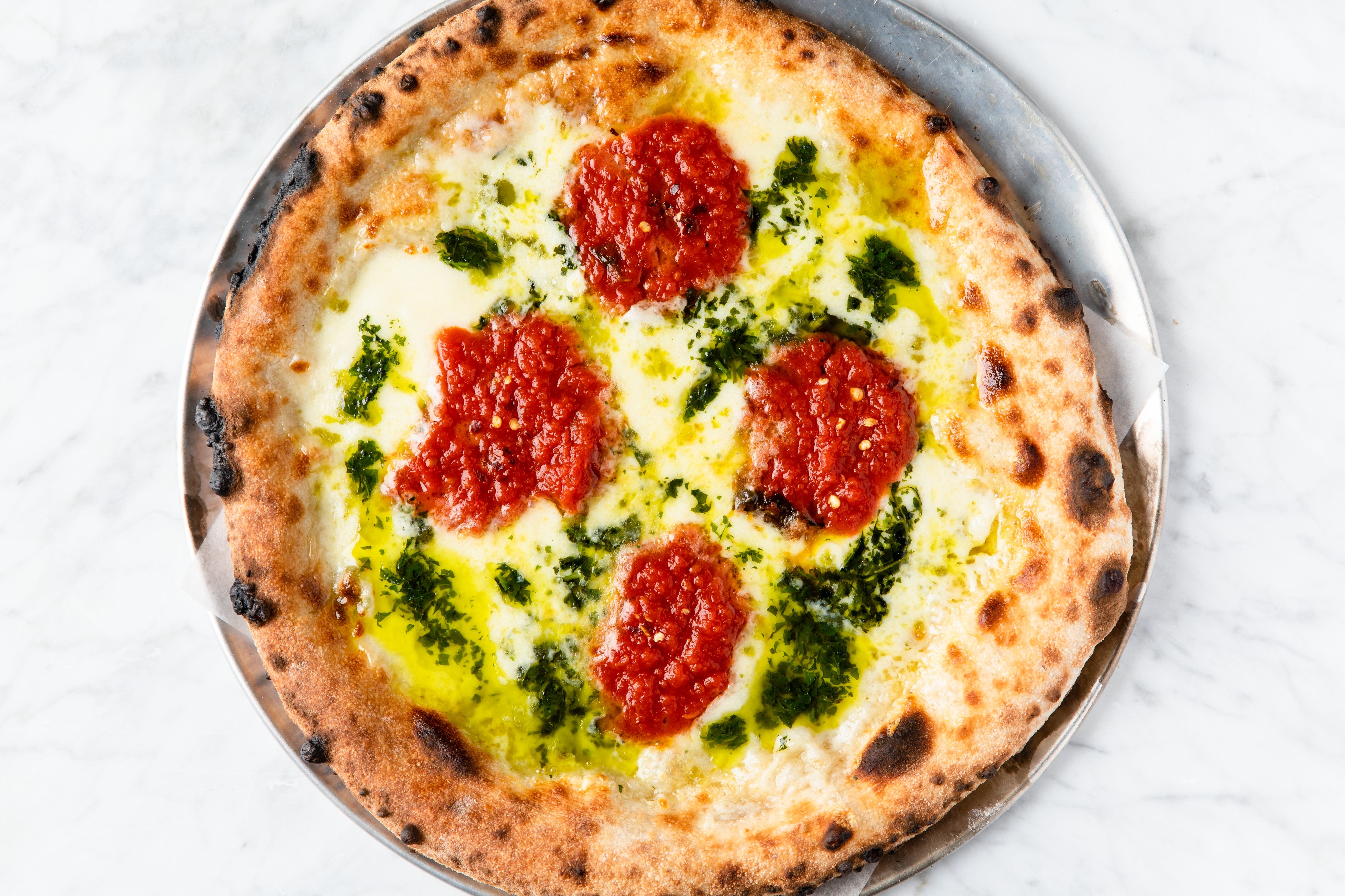 Spicy Margherita NY Style Pizza