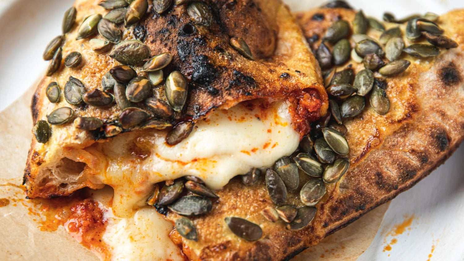 Pumpkin & Nduja Calzone recipe poster image
