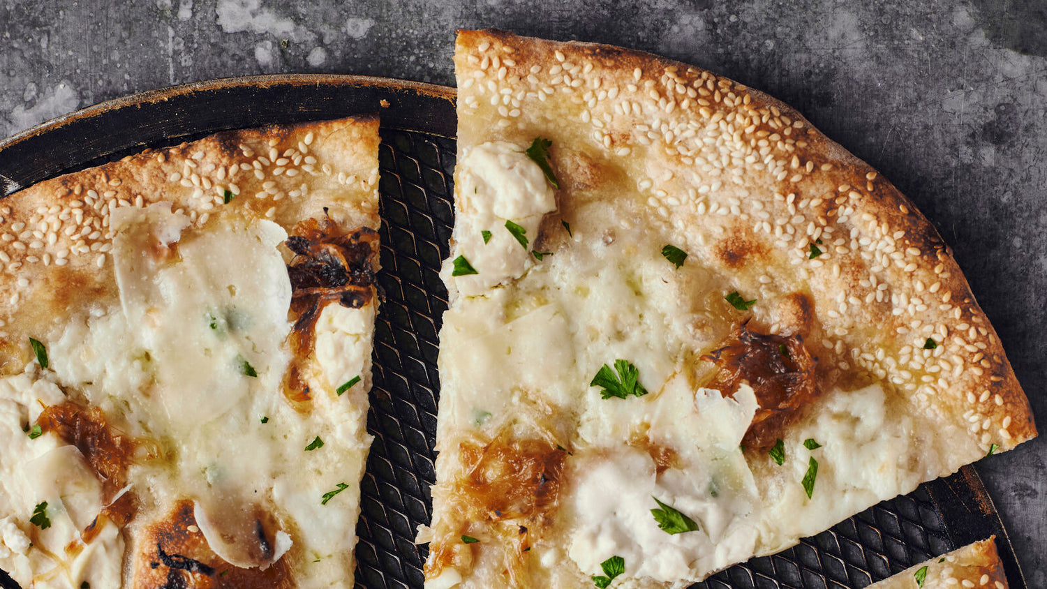 White Pizza, New York Style White Pizza recipe poster image