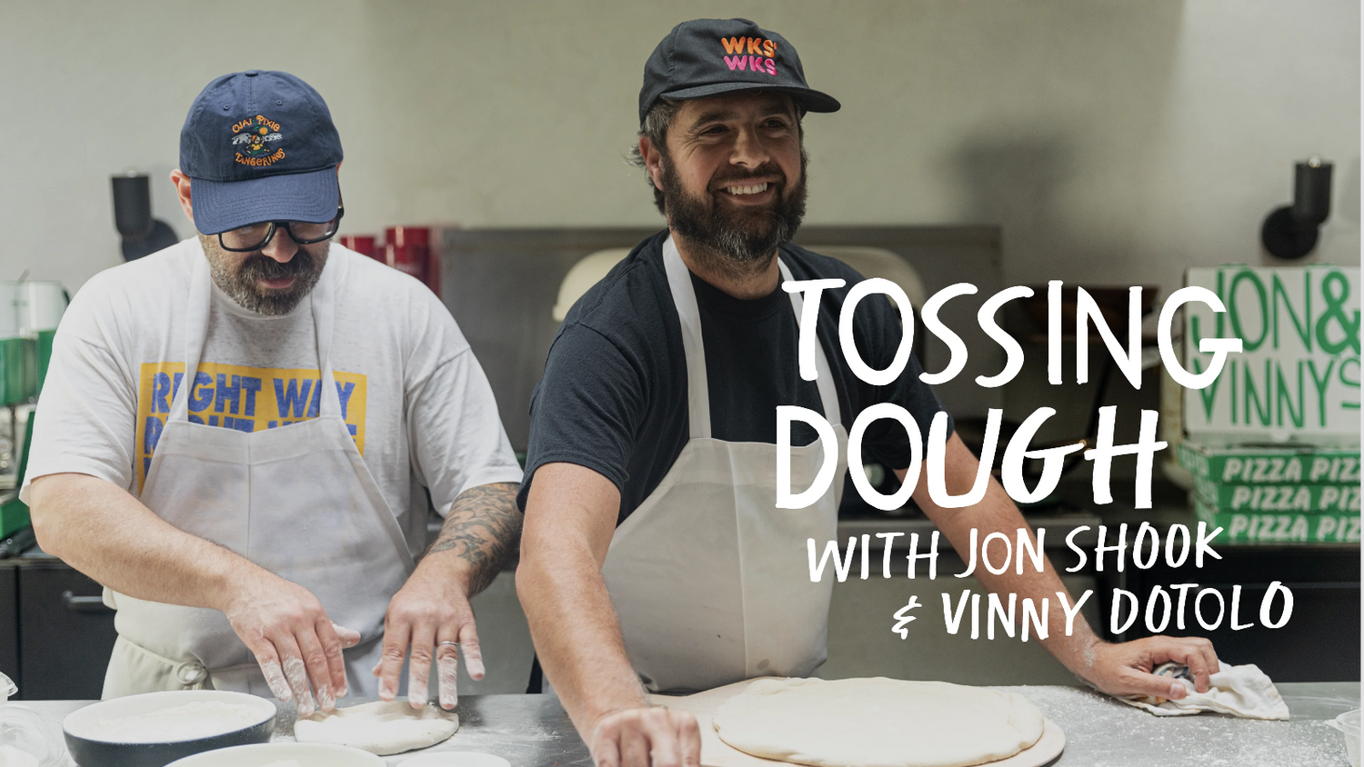 Jon & Vinny working on dough