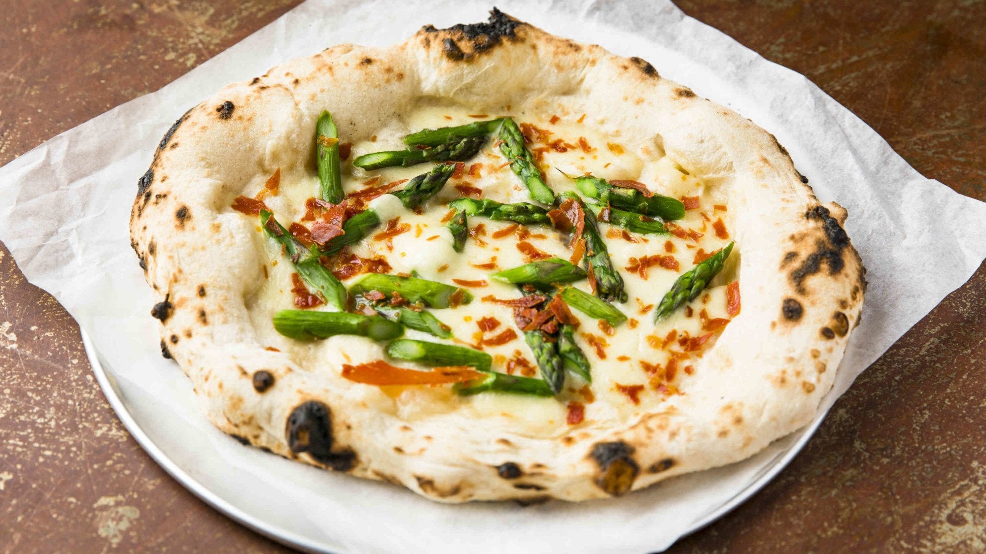 Asparagus & Crispy Ham Pizza Recipe - Gozney . Roccbox