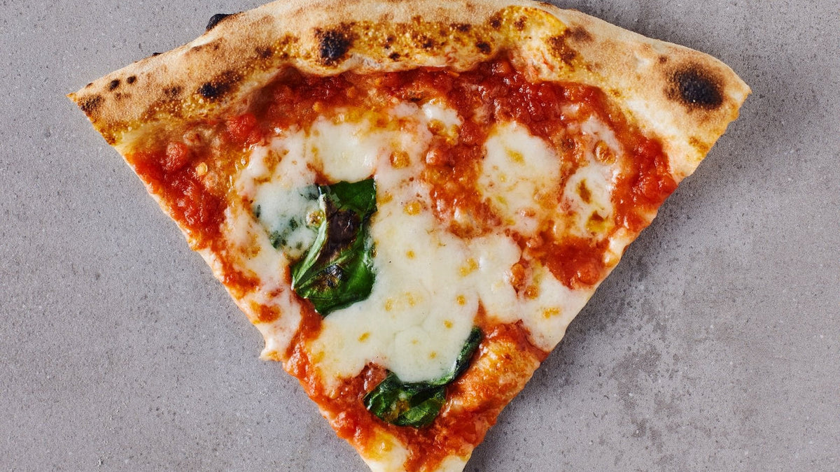 Slice of Neapolitan Pizza recipe poster image