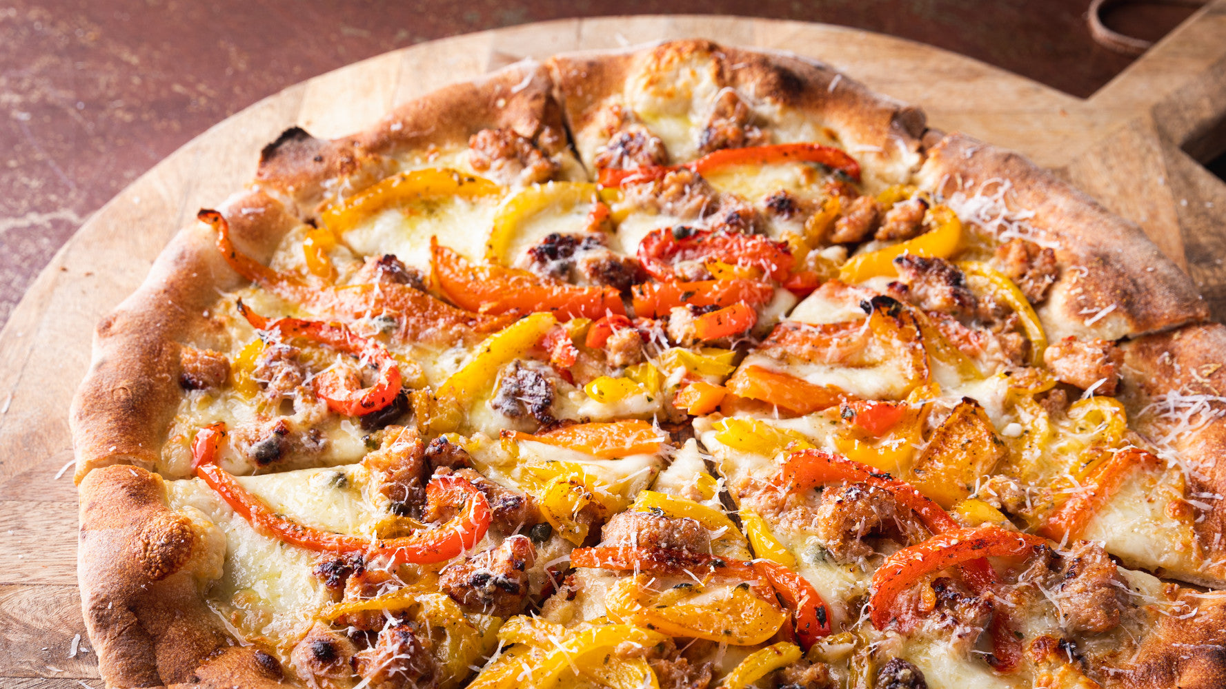 Sausage and Peppers Pizza - Gozney recipes - pizza oven