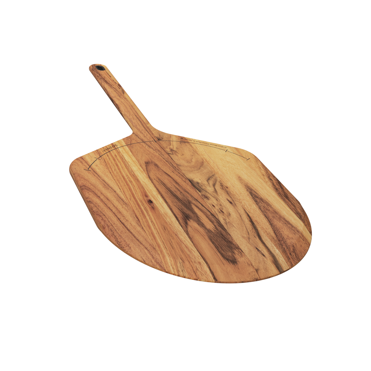 Acacia Wood Pizza Peel Server