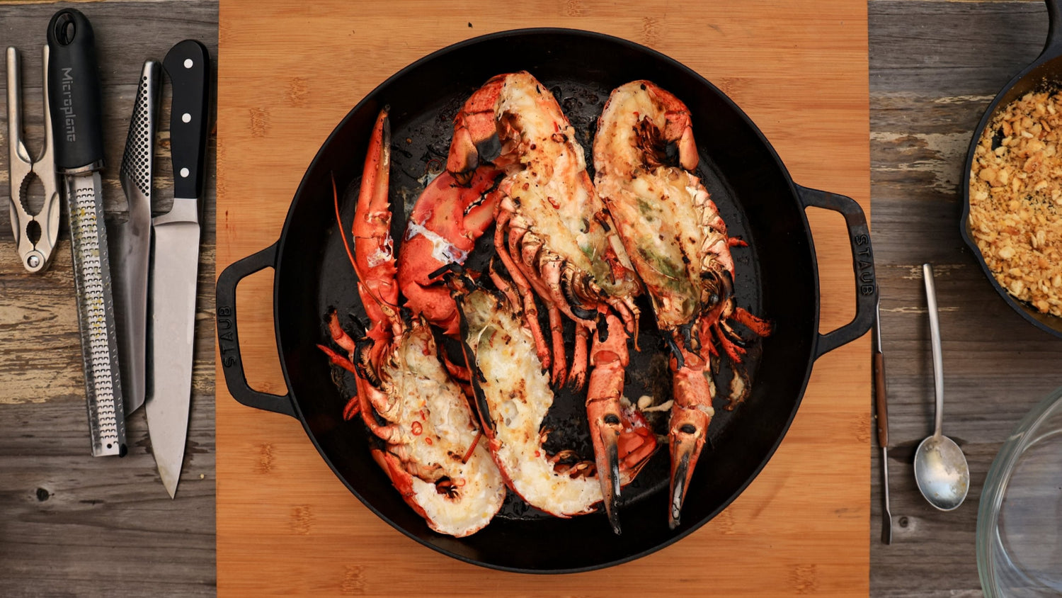 Lobster Rolls in Cast Iron