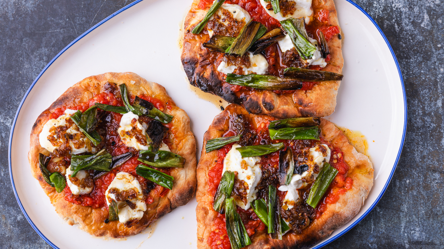 3 tomato flatbreads