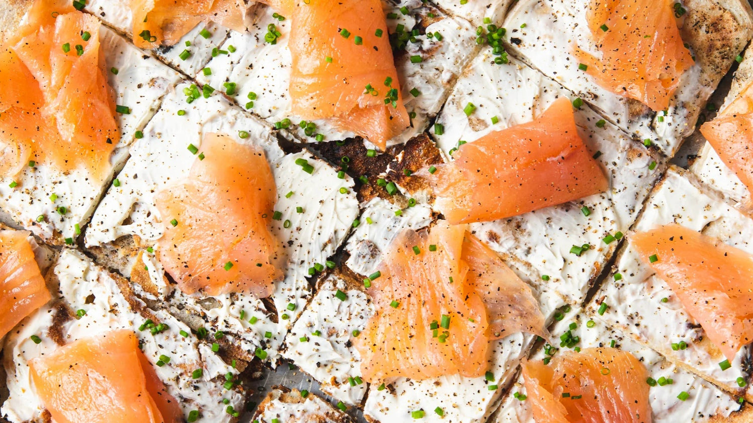 Smoked Salmon & Cream Cheese Thin & Crispy Pizza recipe poster image
