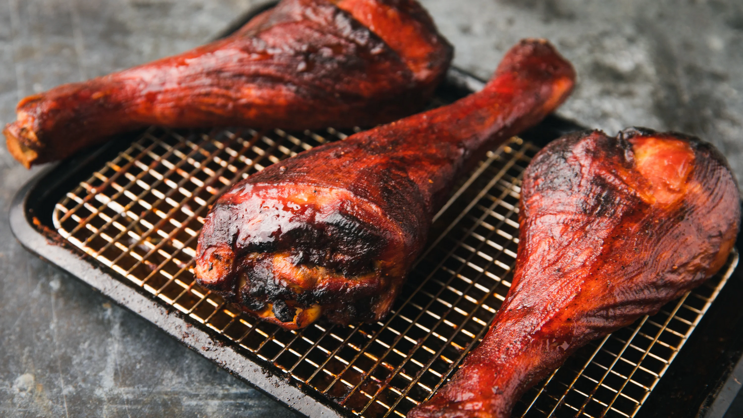 Three Smoked Turkey Legs recipe poster image