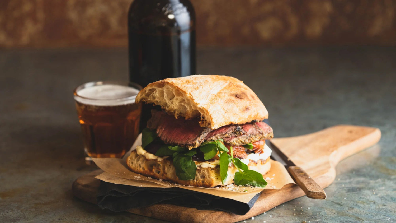 Steak Sandwich recipe poster image