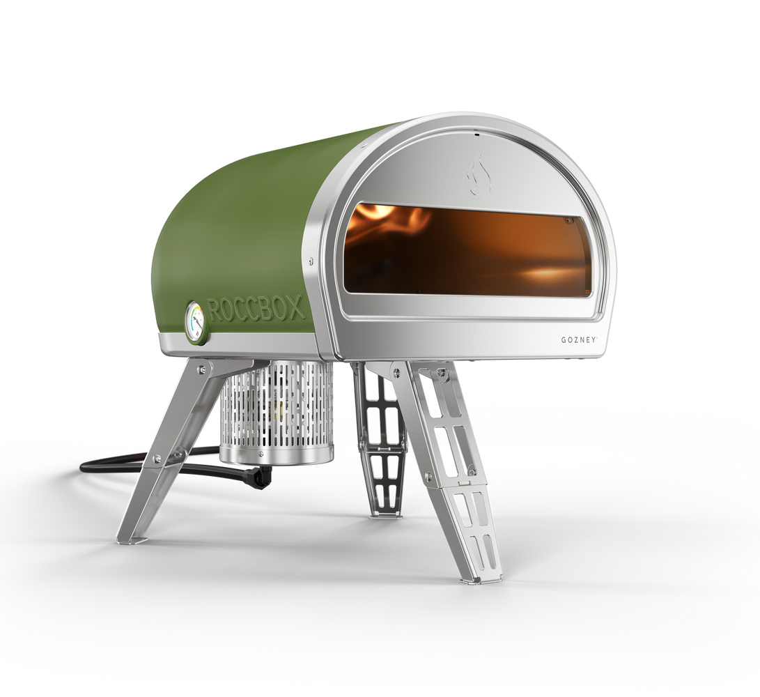 Portable Propane Gas Outdoor Pizza Oven with Baffle Door, Peel, Stone,  Cutter, and Carry Cover (L-Shaped Burner)